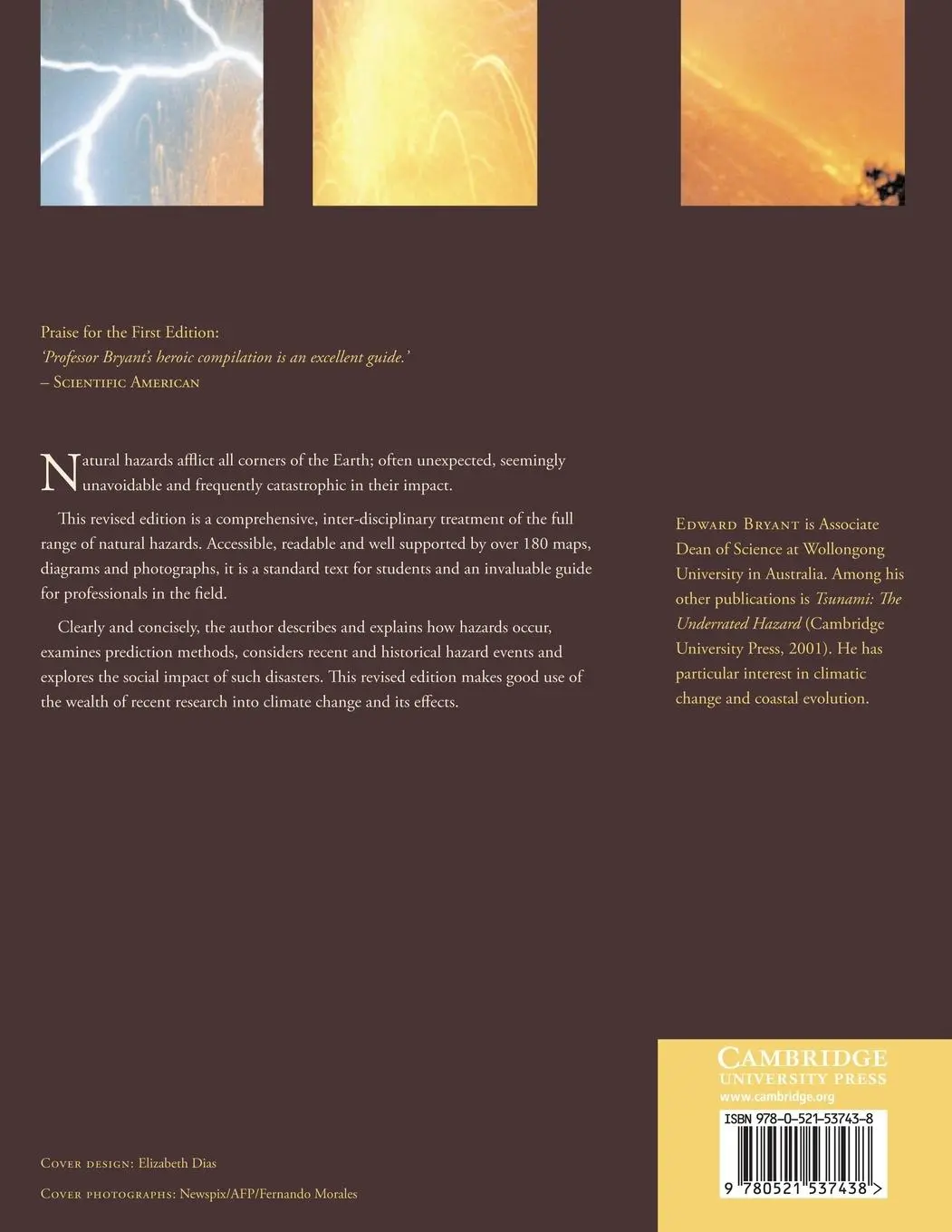 Rückseite: 9780521537438 | Natural Hazards | Edward Bryant | Taschenbuch | Englisch | 2013