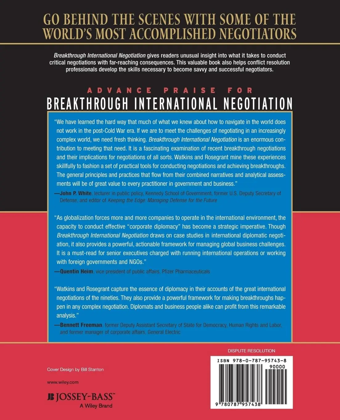 Rückseite: 9780787957438 | Breakthrough International Negotiation | Michael Watkins (u. a.)