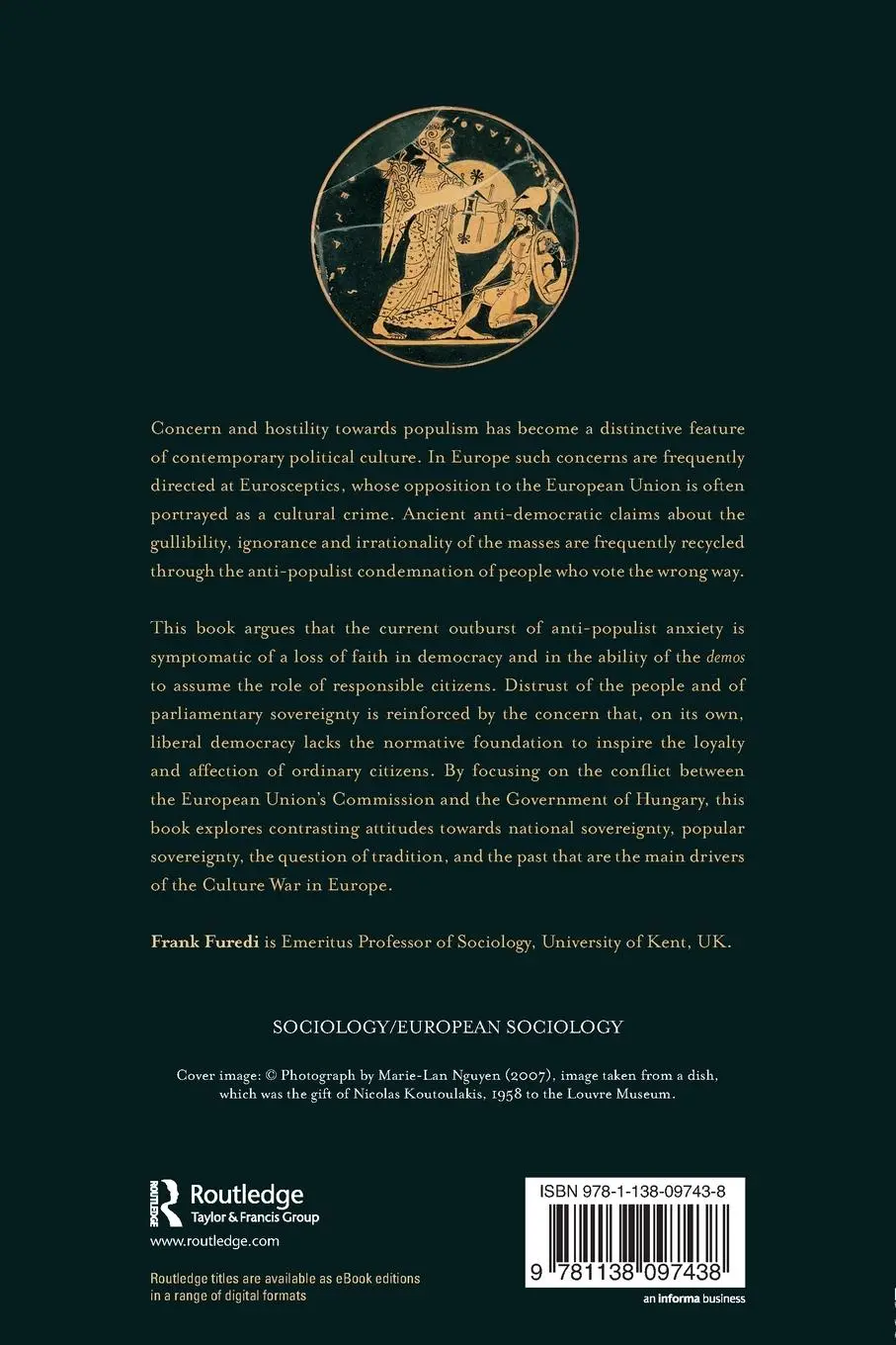 Rückseite: 9781138097438 | Populism and the European Culture Wars | Frank Furedi | Taschenbuch