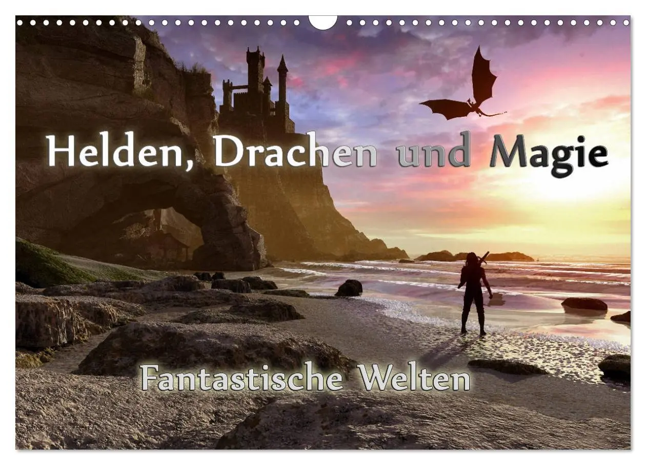 Cover: 9783457817438 | Helden, Drachen und Magie (Wandkalender 2026 DIN A3 quer), CALVENDO...