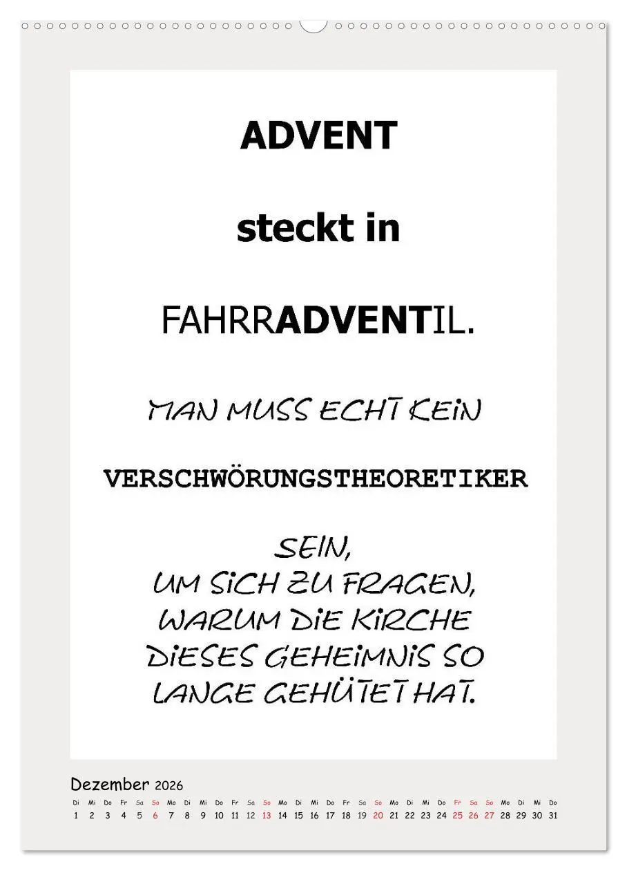 Bild: 9783516387438 | Sprüchekalender. Witziges fürs Büro (Wandkalender 2026 DIN A2...
