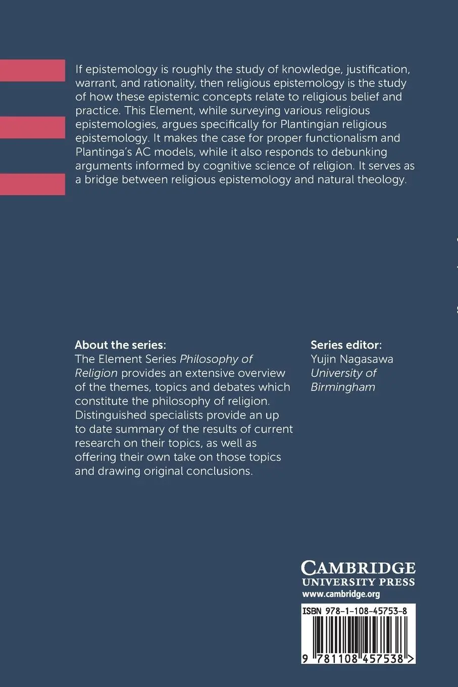 Rückseite: 9781108457538 | Religious Epistemology | Tyler Dalton McNabb | Taschenbuch | Englisch