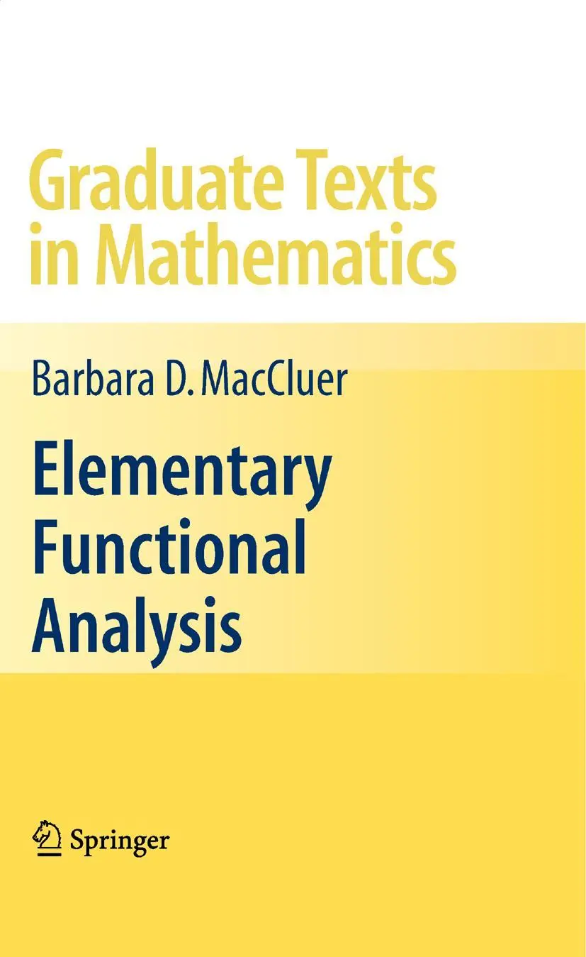 Cover: 9781441927538 | Elementary Functional Analysis | Barbara Maccluer | Taschenbuch | x