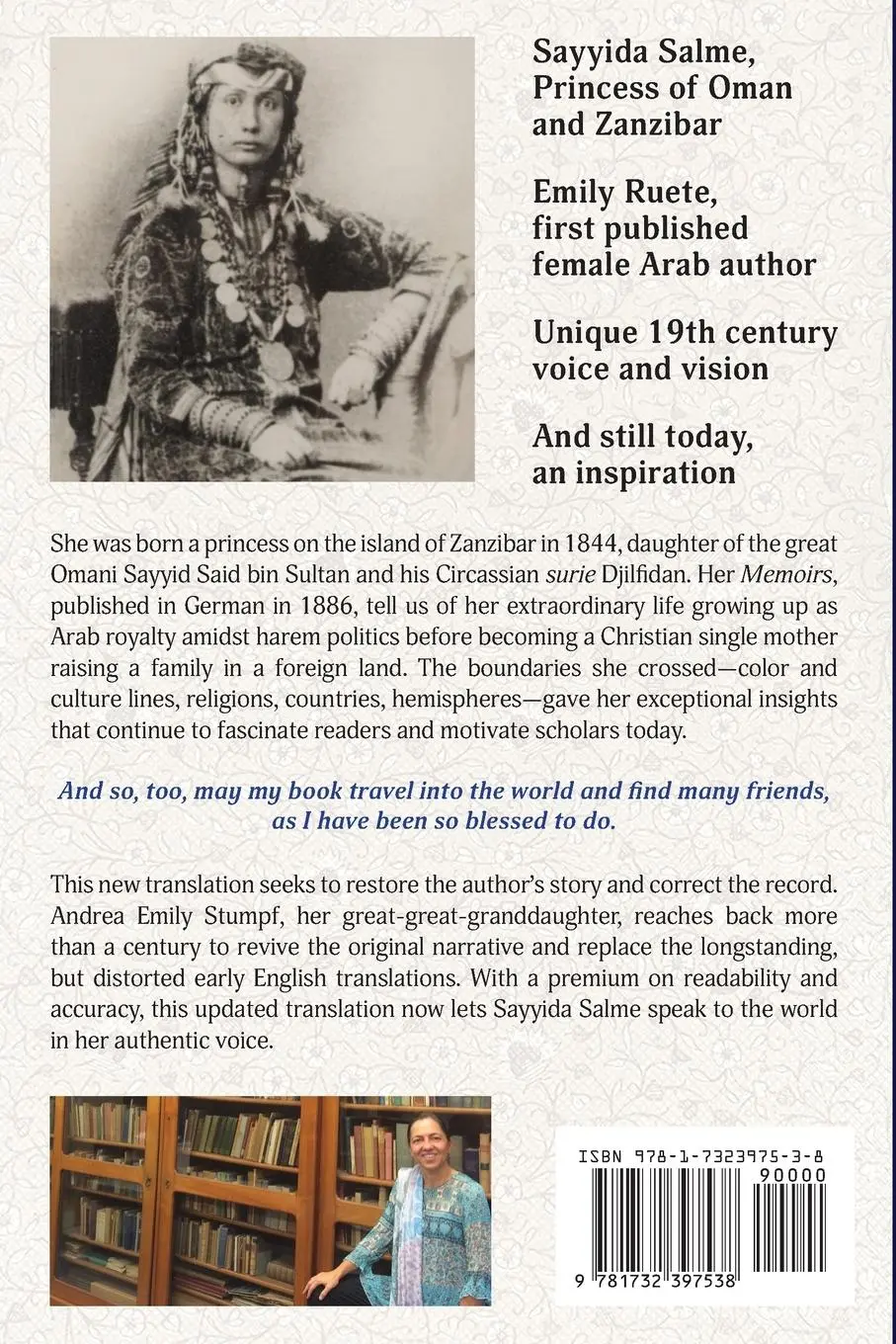 Rückseite: 9781732397538 | Memoirs of an Arabian Princess | Andrea Emily Stumpf | Taschenbuch