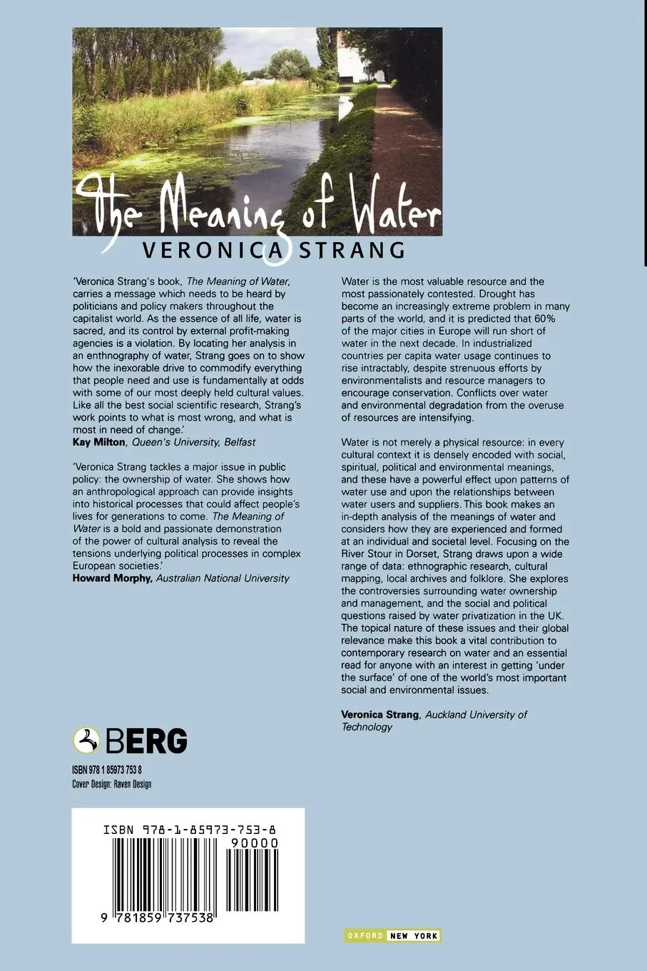 Rückseite: 9781859737538 | The Meaning of Water | Veronica Strang | Taschenbuch | Englisch | 2004