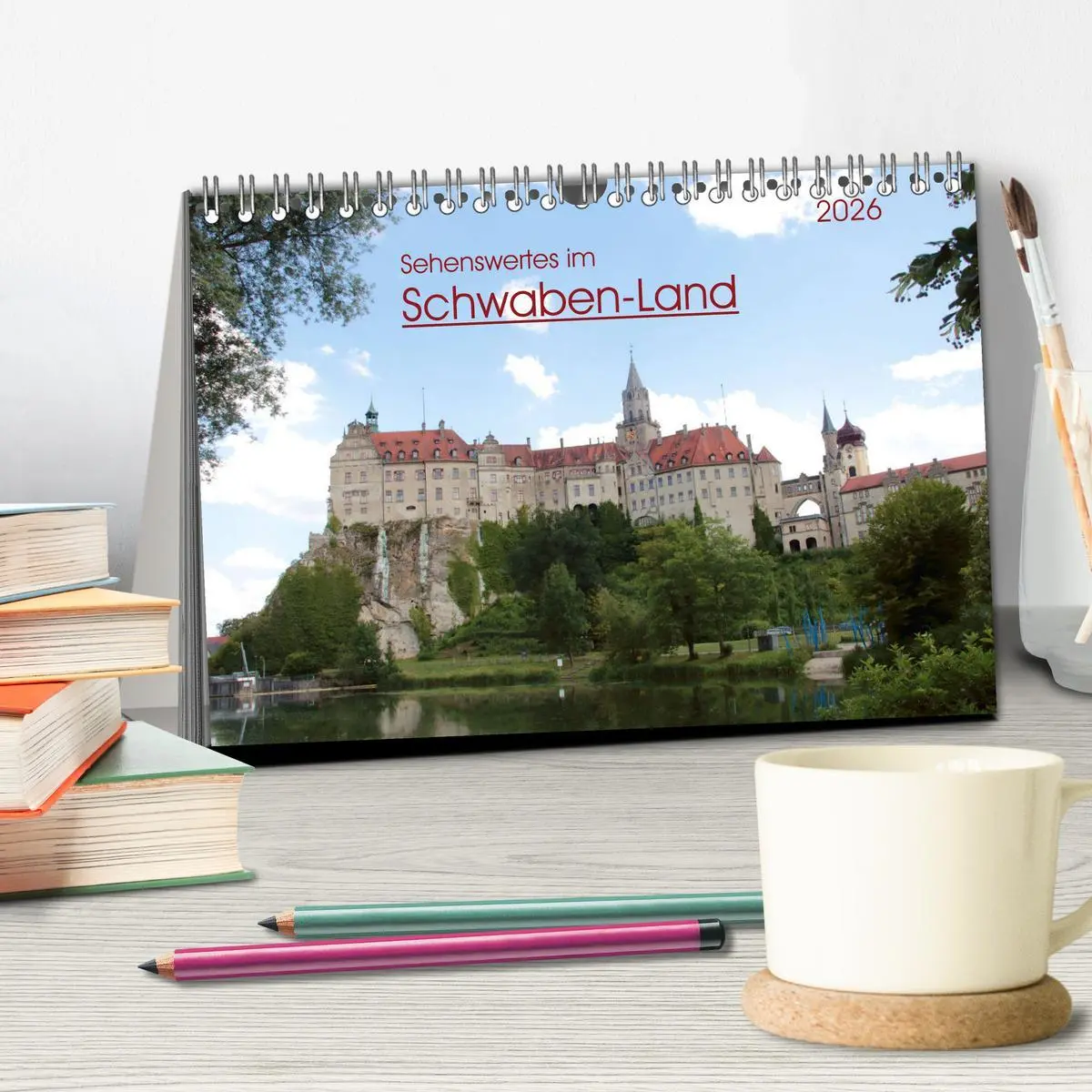 Bild: 9783457807538 | Sehenswertes im Schwaben-Land (Tischkalender 2026 DIN A5 quer),...