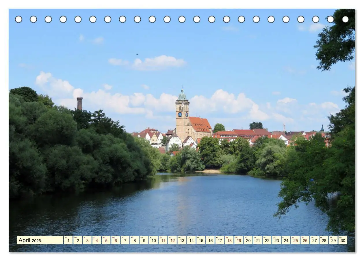 Bild: 9783457807538 | Sehenswertes im Schwaben-Land (Tischkalender 2026 DIN A5 quer),...