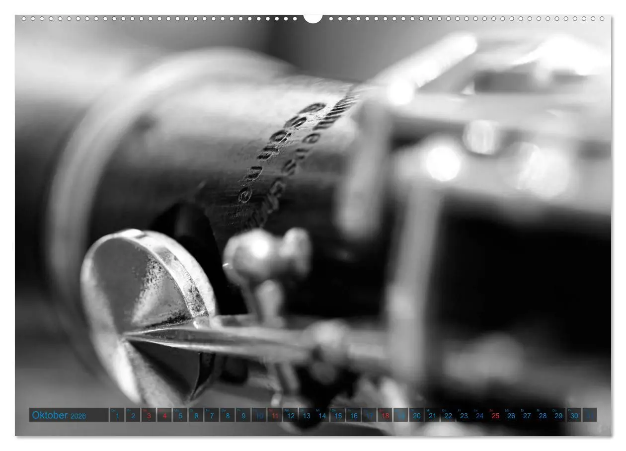 Bild: 9783457977538 | Klarinette - close up (Wandkalender 2026 DIN A2 quer), CALVENDO...