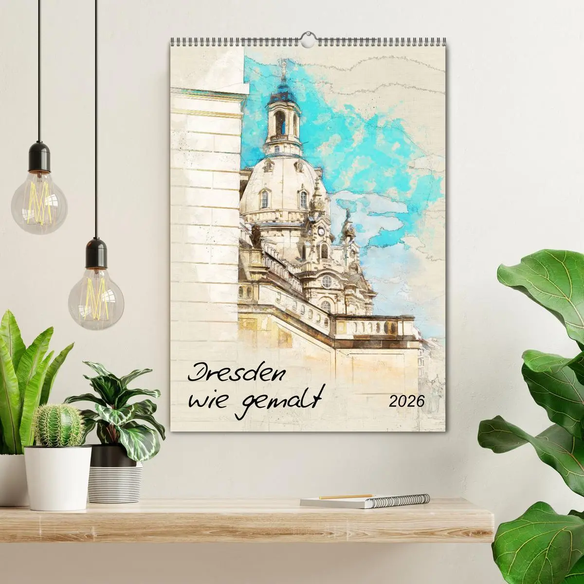 Bild: 9783516377538 | Dresden wie gemalt (Wandkalender 2026 DIN A2 hoch), CALVENDO...