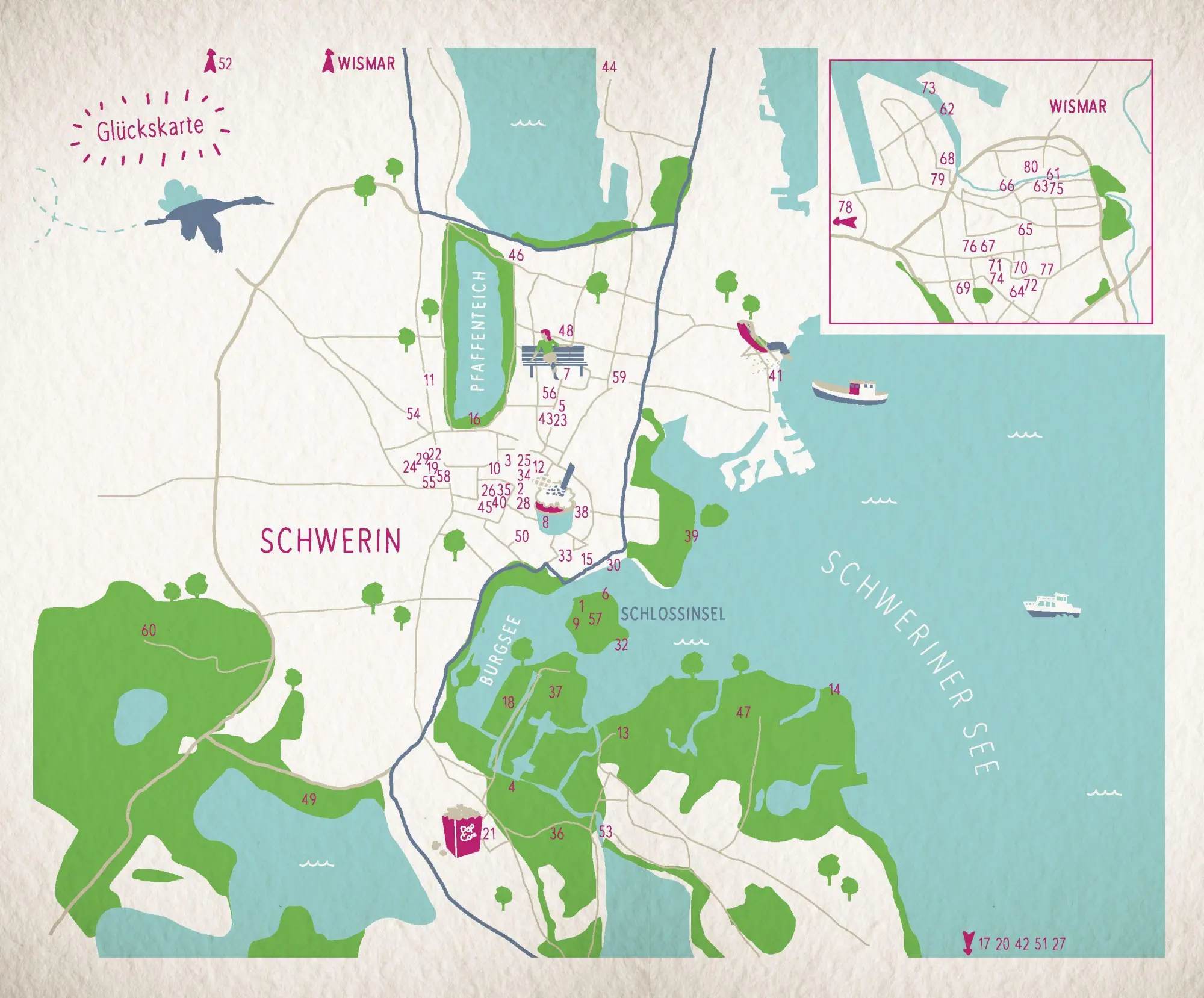 Bild: 9783770027538 | Glücksorte in Schwerin | Mit Wismar | Beate Schümann | Taschenbuch