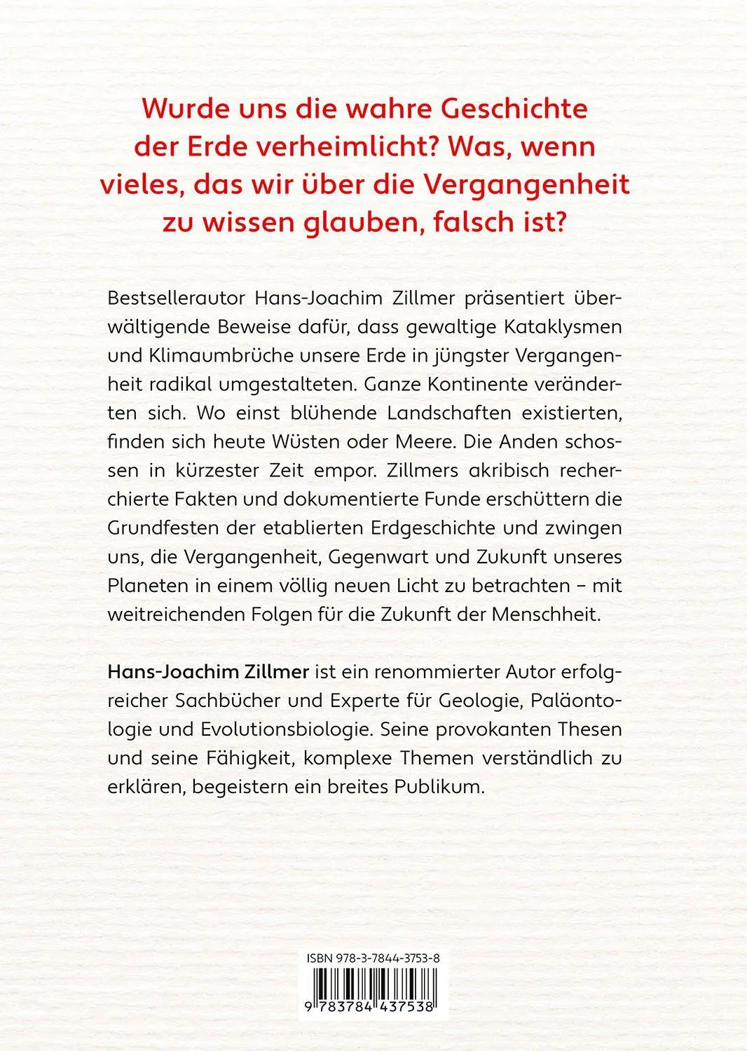 Bild: 9783784437538 | Die Erde im Umbruch | Katastrophen form(t)en diese Welt | Zillmer
