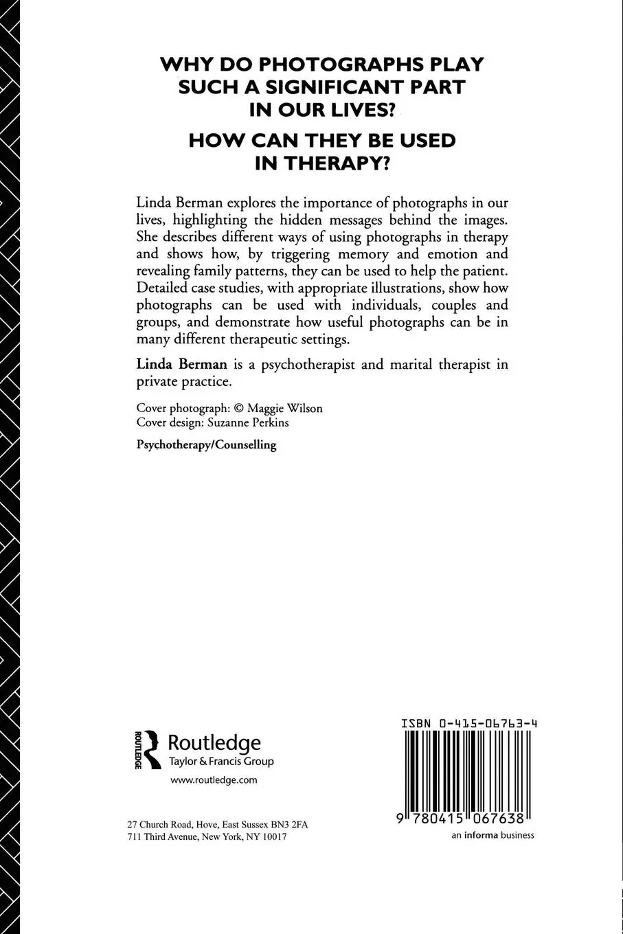 Rückseite: 9780415067638 | Beyond the Smile | The Therapeutic Use of the Photograph | Berman