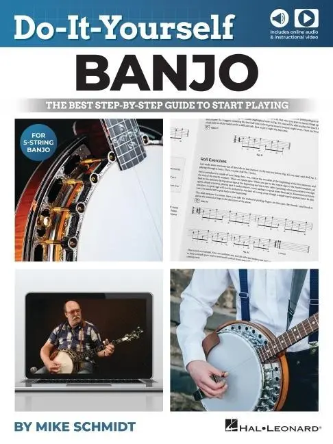Do-It-Yourself Banjo Step-By-Step Beginner Guide Learn to Play Banjo with Online Video and Audio Hal Leonard Instruction Book for Self-Learners and Music Students