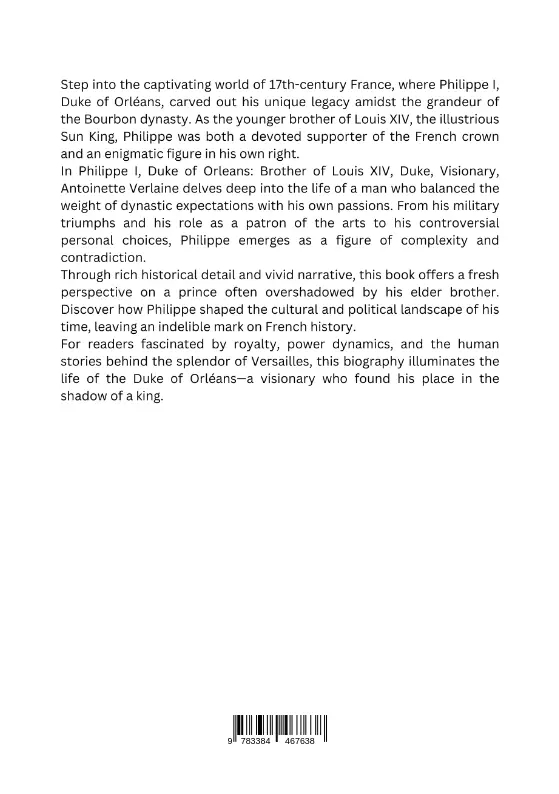 Rückseite: 9783384467638 | Philippe I, Duke of Orleans: Brother of Louis XIV, Duke, Visionary