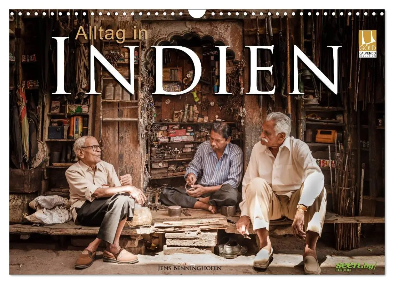 Cover: 9783457967638 | Alltag in Indien (Wandkalender 2026 DIN A3 quer), CALVENDO...