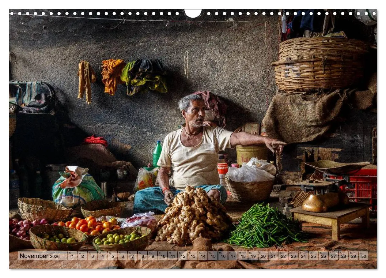 Bild: 9783457967638 | Alltag in Indien (Wandkalender 2026 DIN A3 quer), CALVENDO...