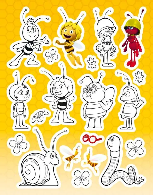 Bild: 9783473497638 | Mein Ausmalstickerbuch: Die Biene Maja | Studio 100 Media GmbH | Buch