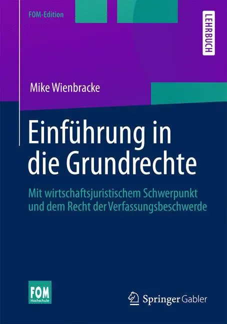Cover: 9783658007638 | Einführung in die Grundrechte | Mike Wienbracke | Taschenbuch | ix
