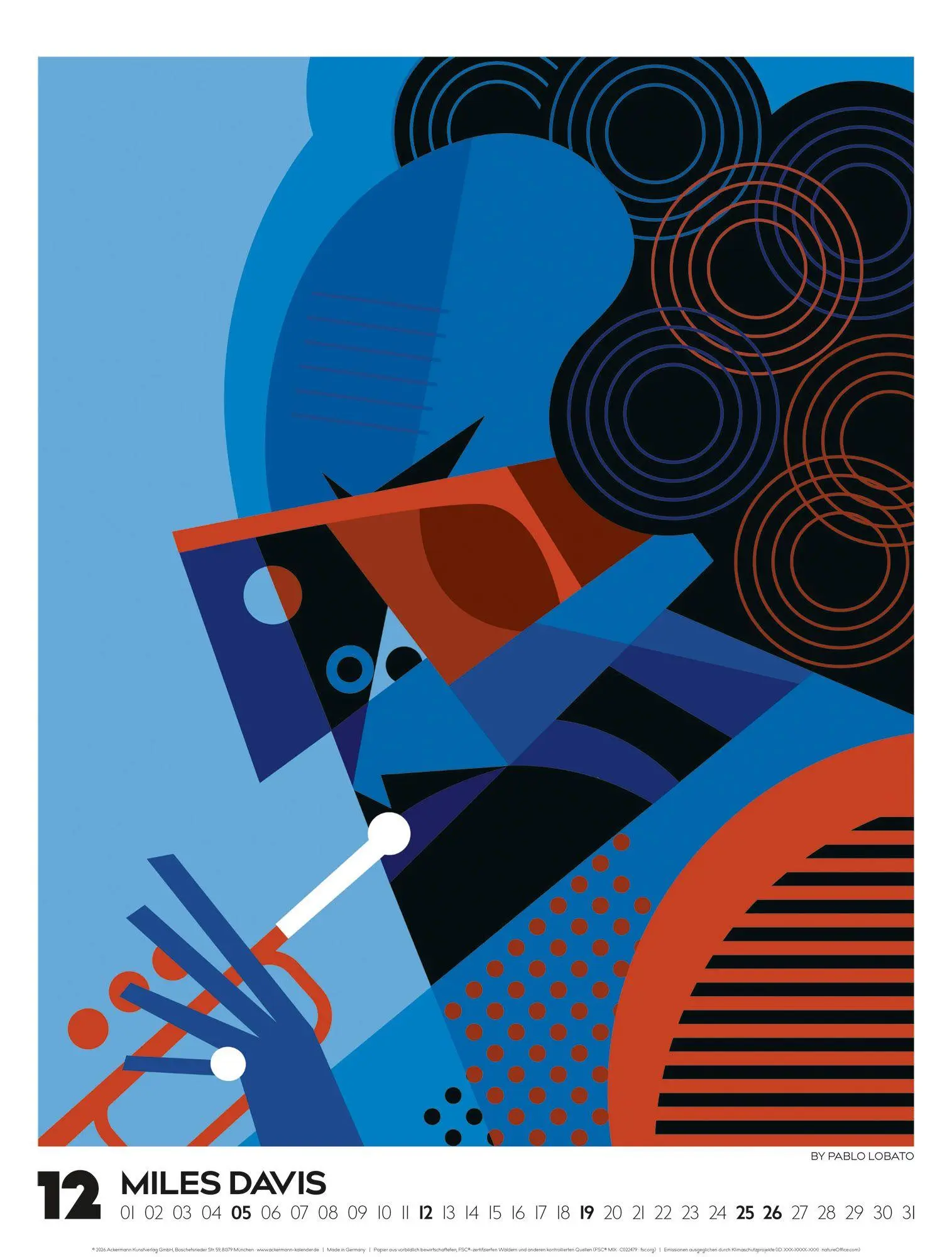 Bild: 9783838427638 | Legends Kalender 2027 Musiklegenden | Pablo Lobato (u. a.) | Kalender