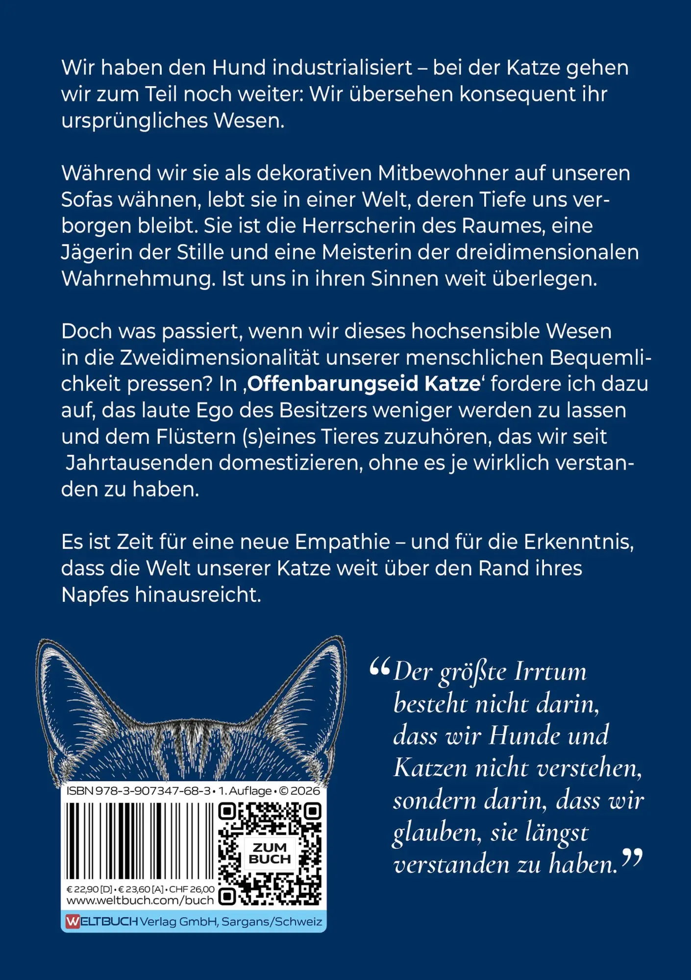 Autor: 9783907347638 | Offenbarungseid Katze | Cornelia Köhler | Taschenbuch | 160 S. | 2026