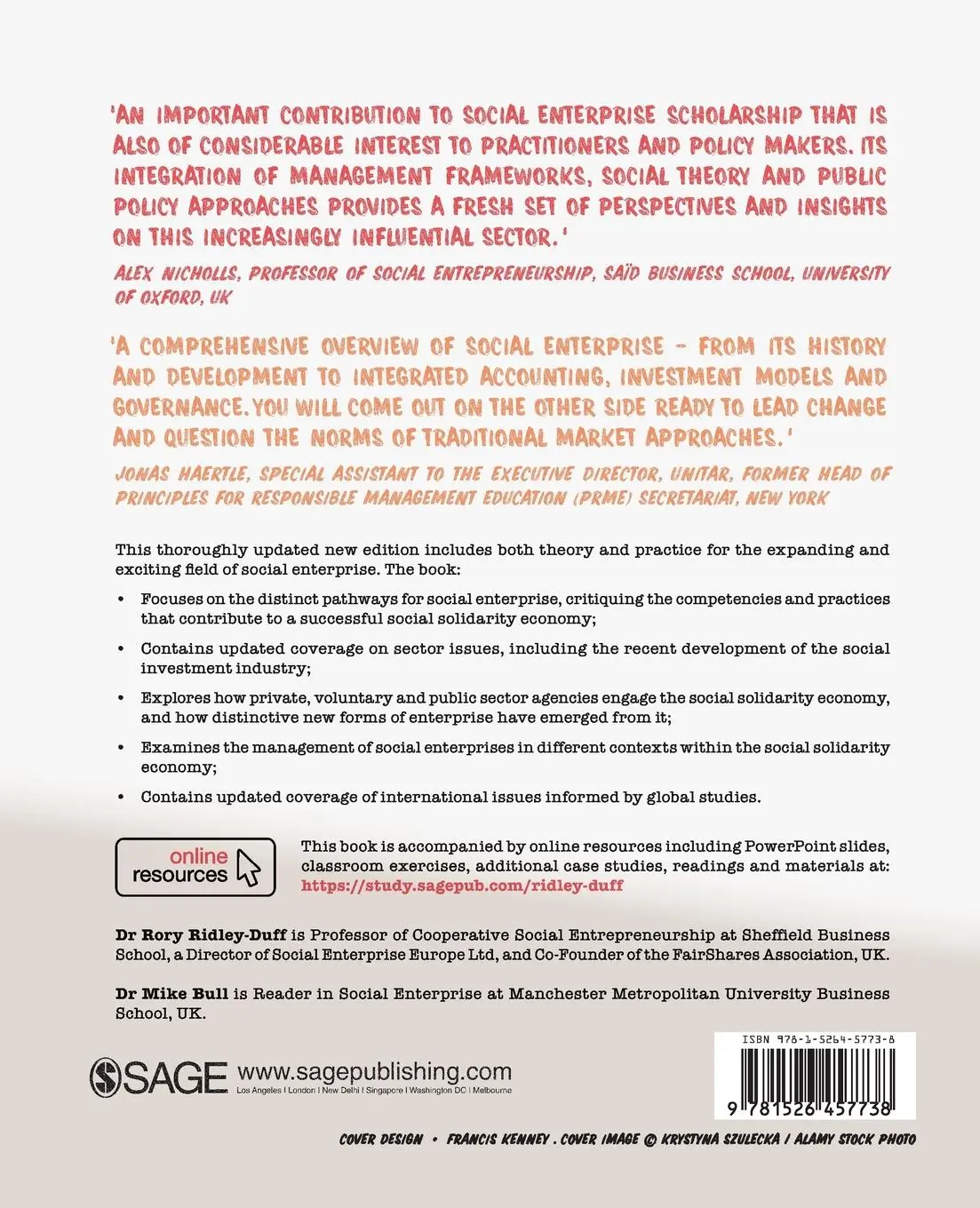 Rückseite: 9781526457738 | Understanding Social Enterprise | Theory and Practice | Taschenbuch