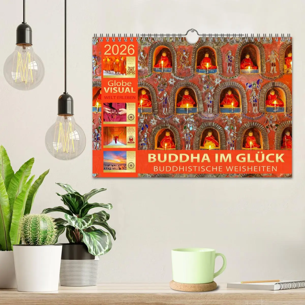Bild: 9783457647738 | BUDDHA IM GLÜCK - Buddhistische Weisheiten (Wandkalender 2026 DIN...