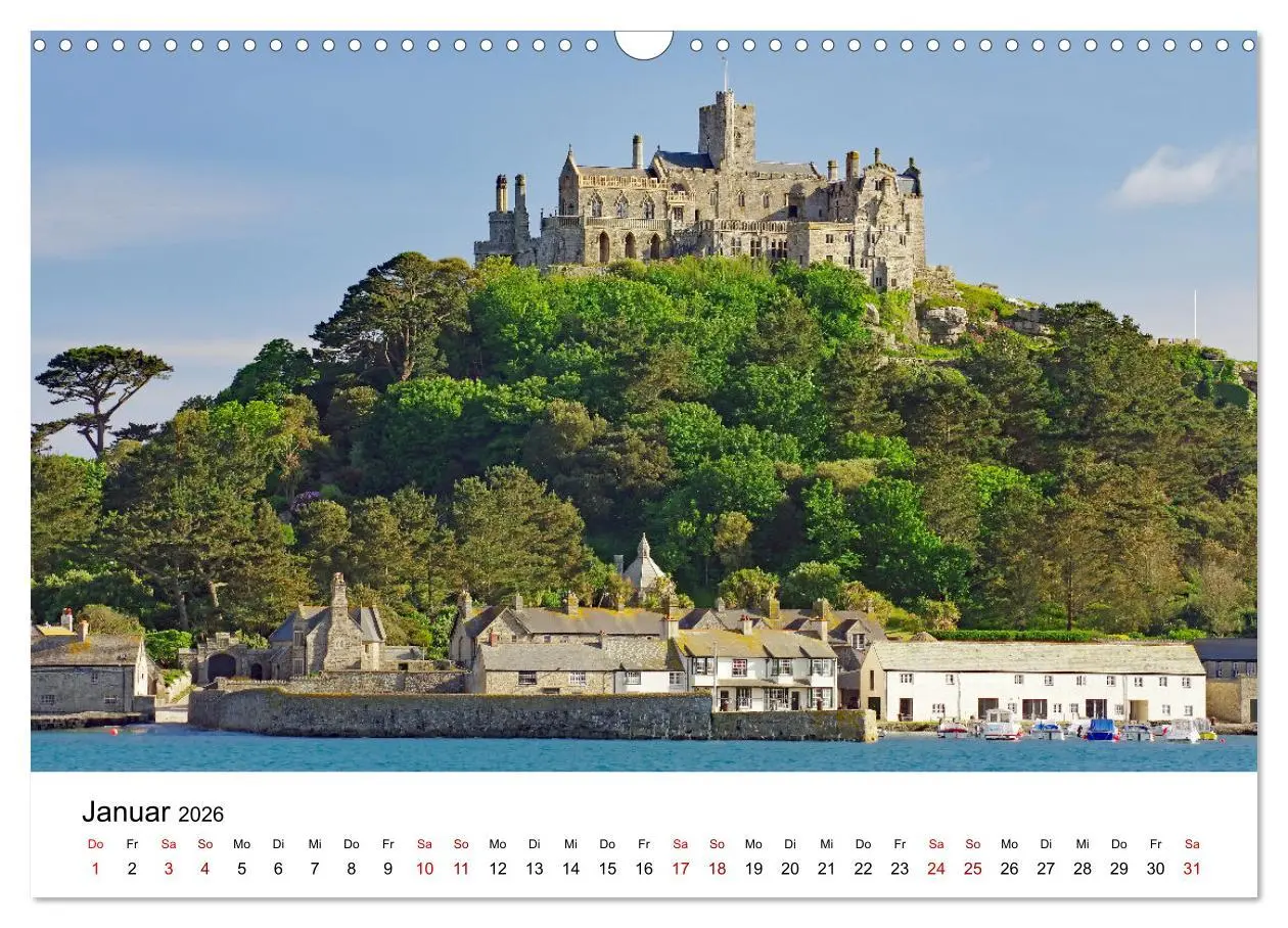 Bild: 9783457887738 | Cornwall und Wales (Wandkalender 2026 DIN A3 quer), CALVENDO...