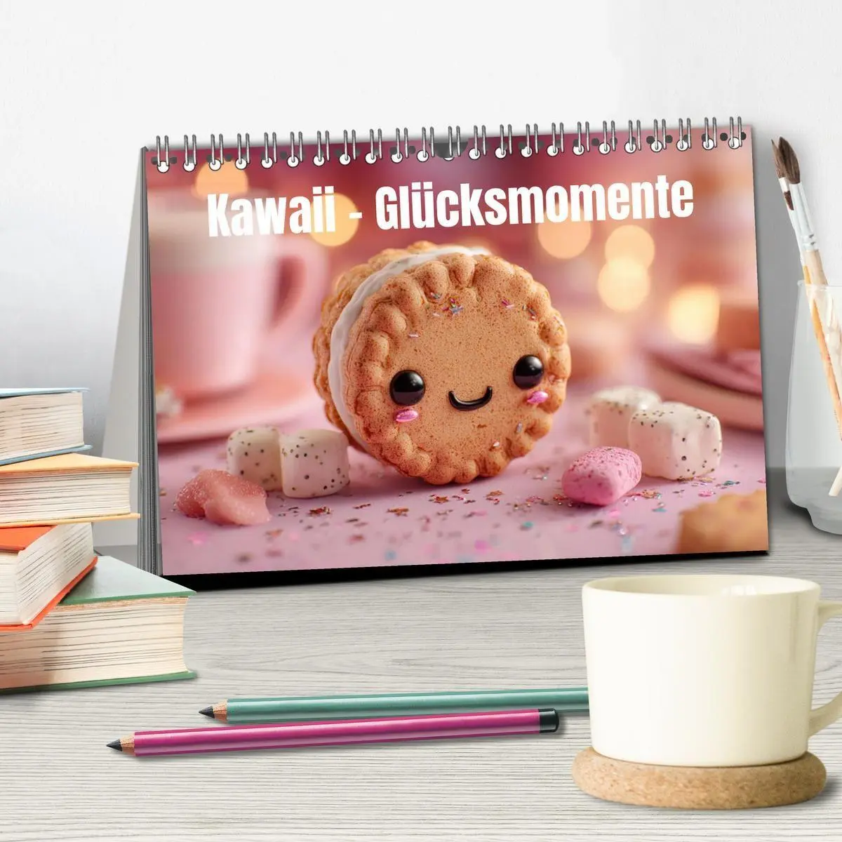 Bild: 9783516737738 | Kawaii-Glücksmomente (Tischkalender 2026 DIN A5 quer), CALVENDO...