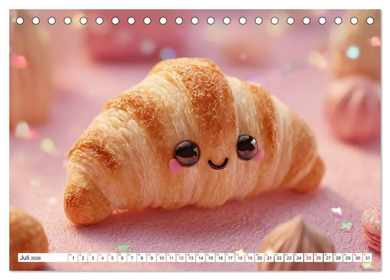 Bild: 9783516737738 | Kawaii-Glücksmomente (Tischkalender 2026 DIN A5 quer), CALVENDO...