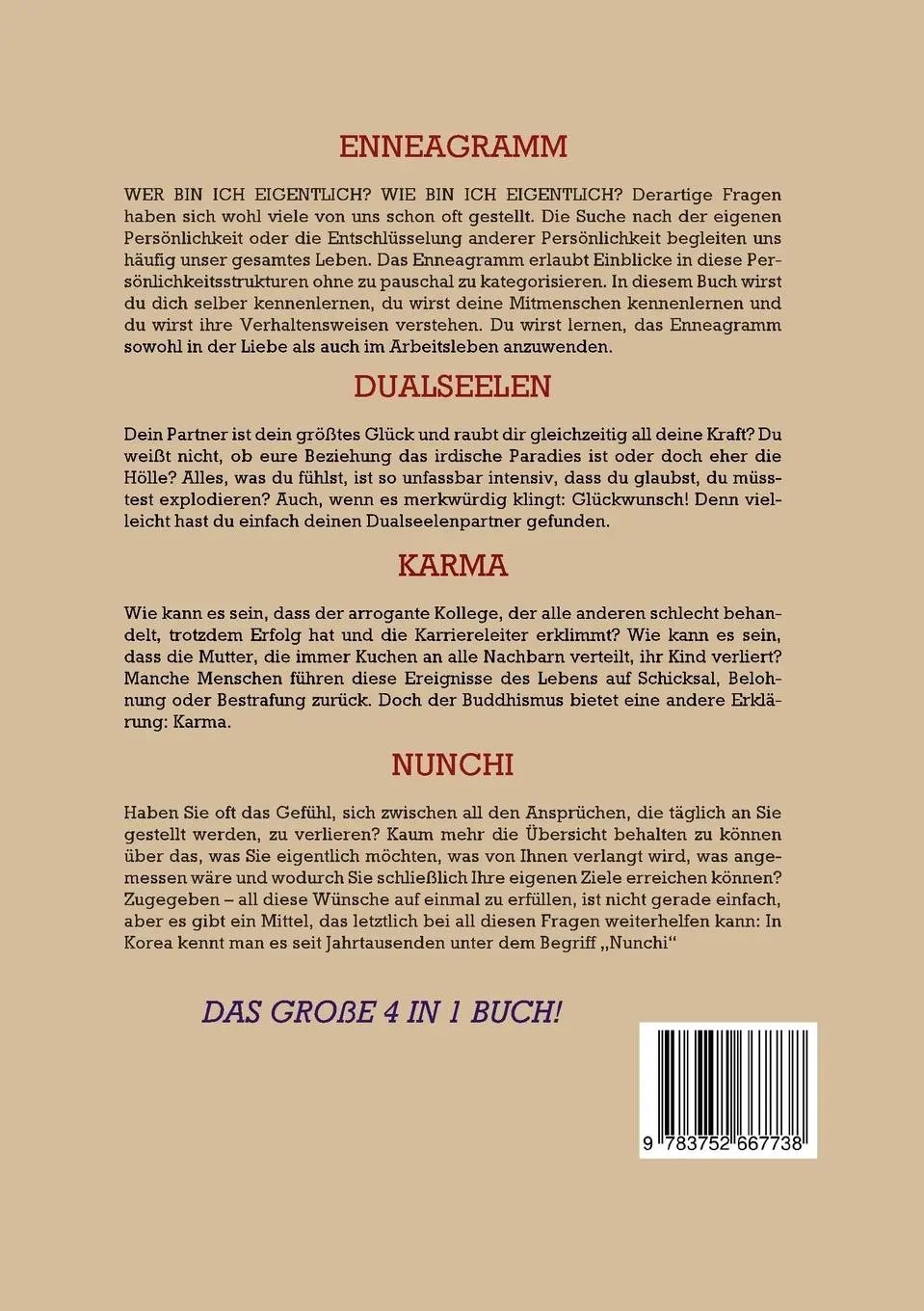 Rückseite: 9783752667738 | Enneagramm Dualseelen Karma Nunchi: Das große 4 in 1 Buch! | Buch