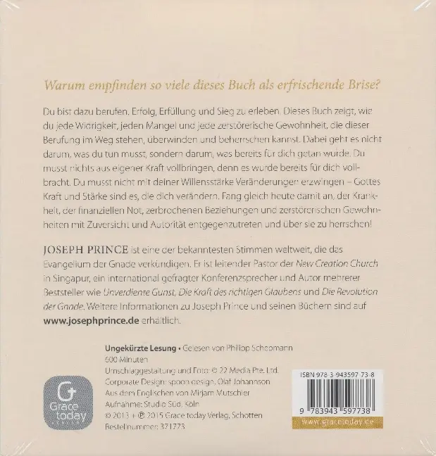 Bild: 9783943597738 | Zur Herrschaft bestimmt (MP3-CD) | Joseph Prince | MP3 | 600 Min.