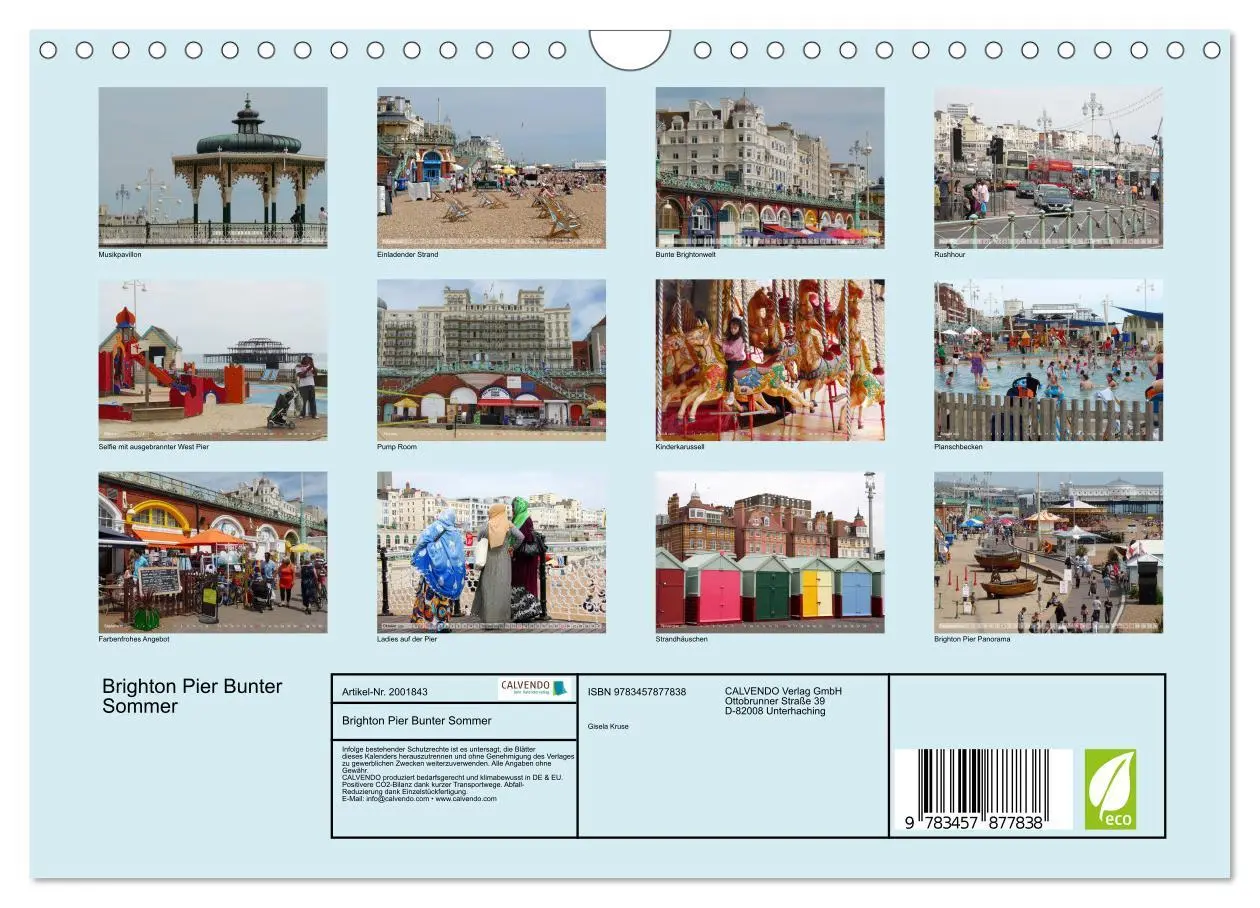 Bild: 9783457877838 | Brighton Pier Bunter Sommer (Wandkalender 2026 DIN A4 quer),...