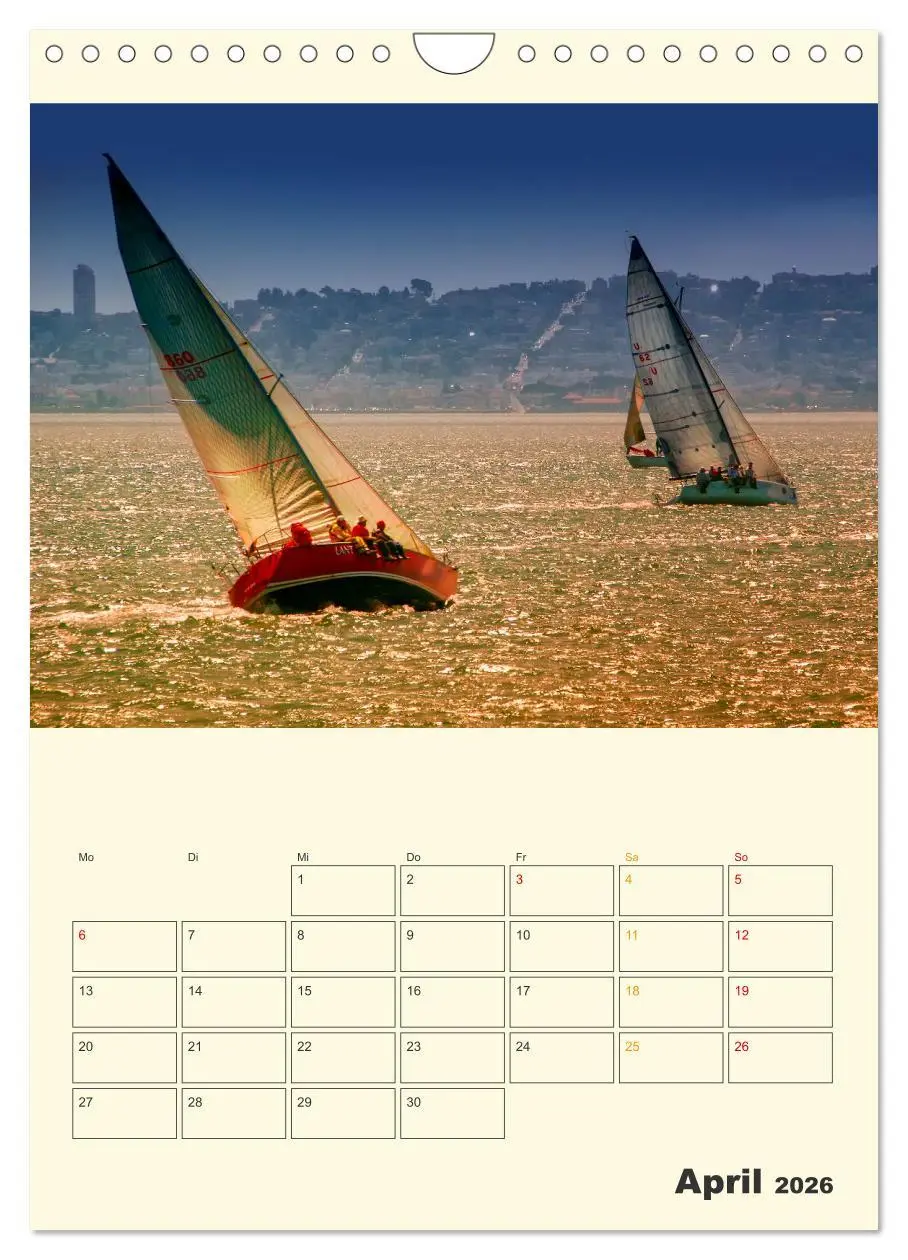 Bild: 9783516347838 | Segeln bis zum Horizont (Wandkalender 2026 DIN A4 hoch), CALVENDO...