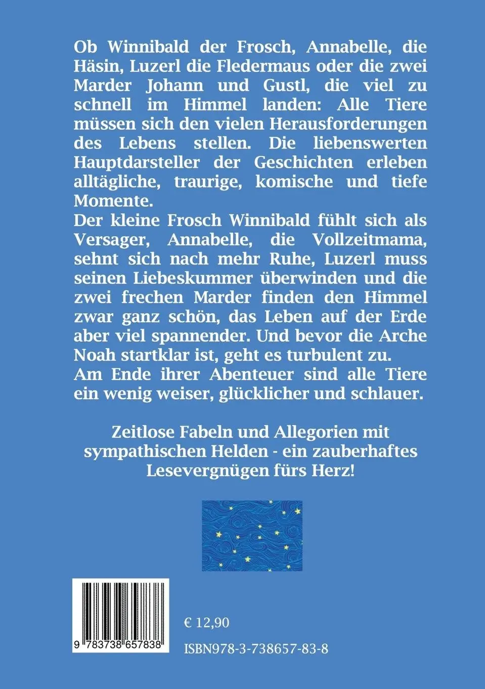 Rückseite: 9783738657838 | Zwei Marder im Himmel | Tiergeschichten für die Seele | Daniela Böhm