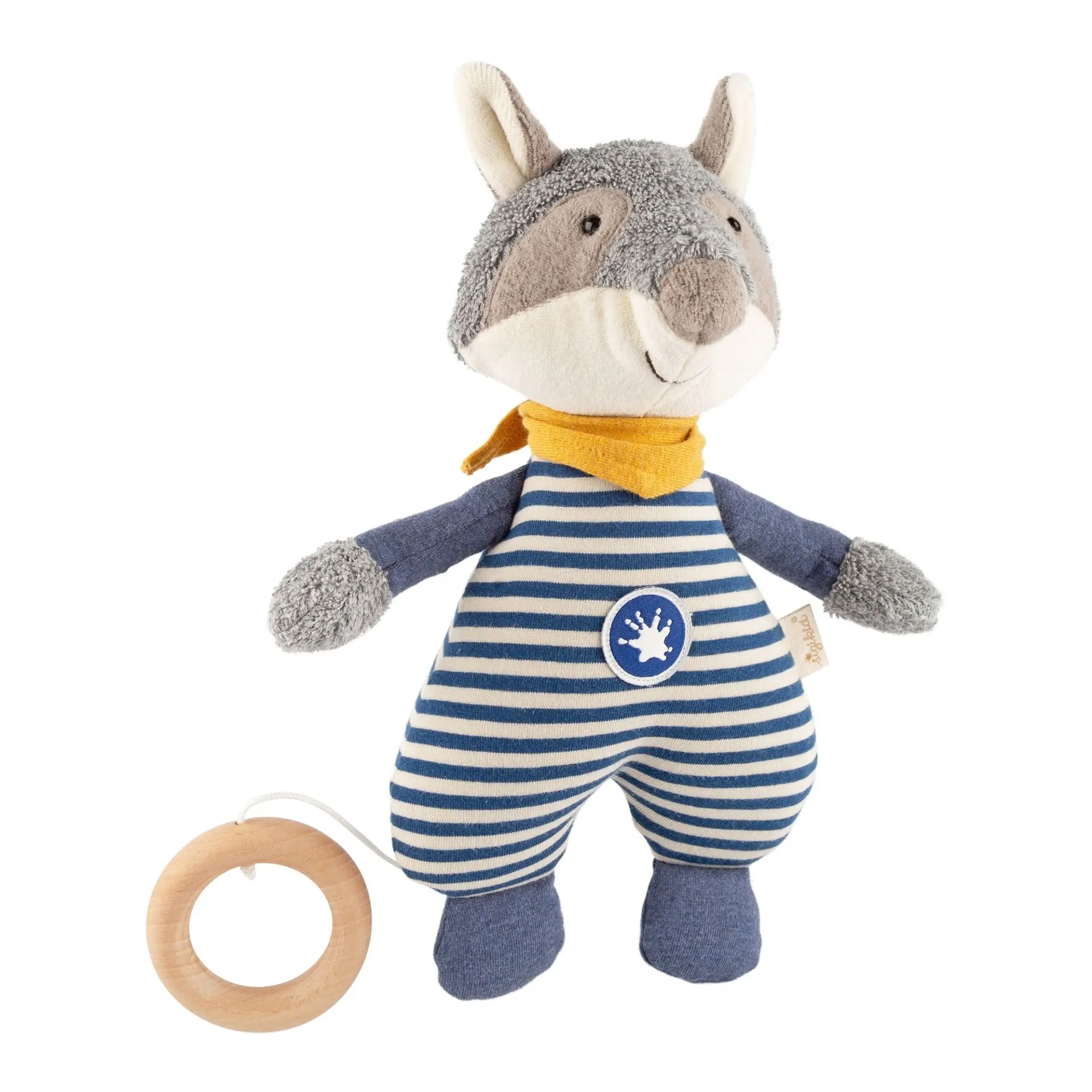 Cover: 4001190397938 | sigikid 39793 - Spieluhr Waschbär Classic, Stoffmix, grau-blau,...