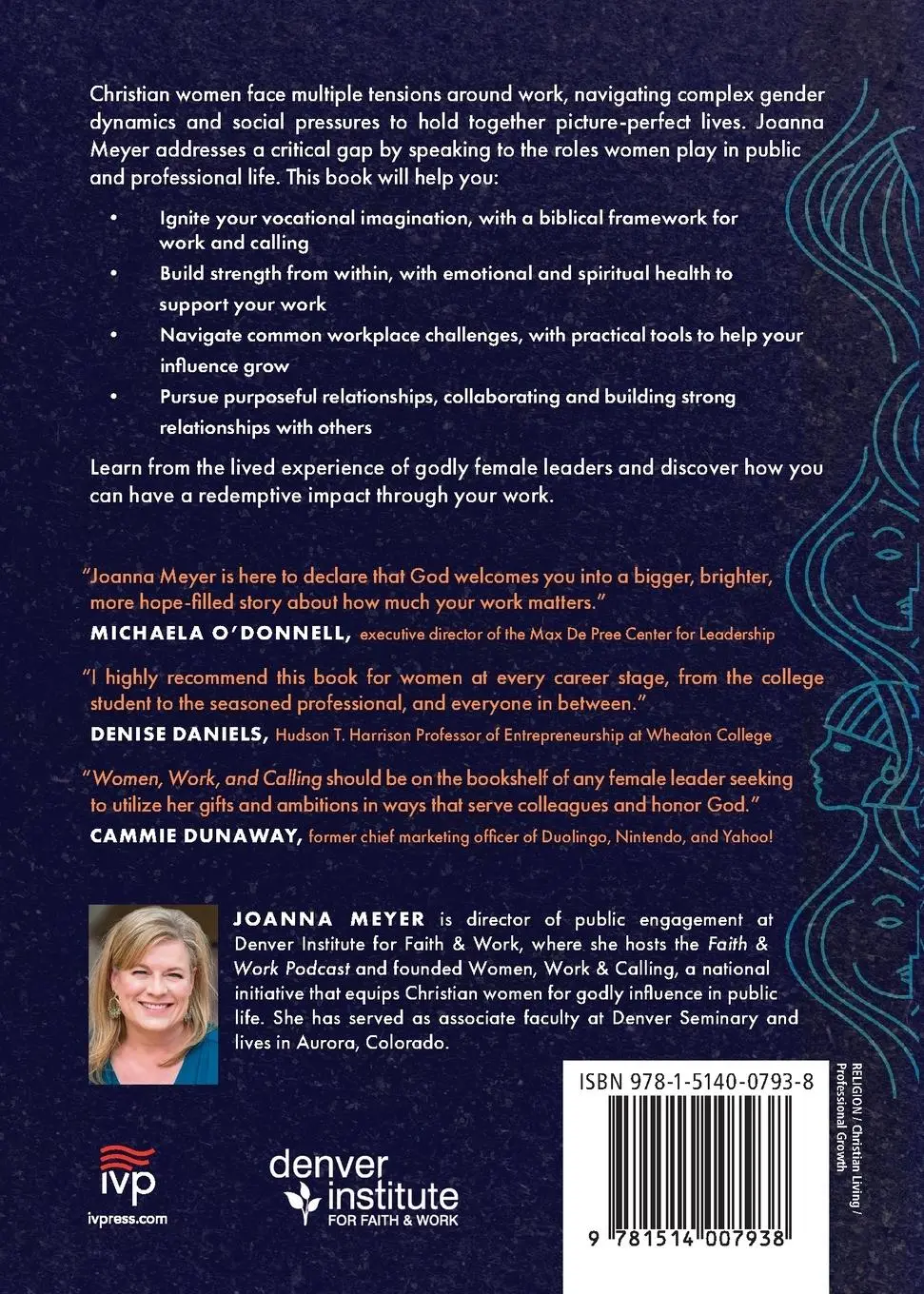 Rückseite: 9781514007938 | Women, Work, and Calling | Step into Your Place in God's World | Meyer