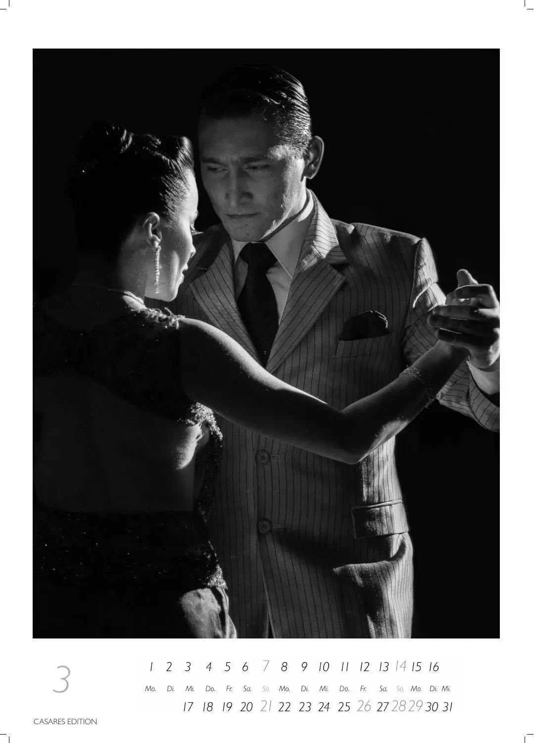 Bild: 9781835247938 | Tango schwarz-weiss Kalender 2027 - Wandkalender Fotokalender...