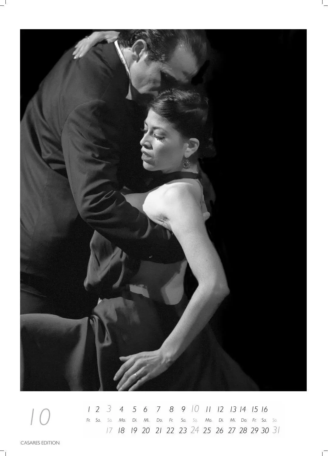 Bild: 9781835247938 | Tango schwarz-weiss Kalender 2027 - Wandkalender Fotokalender...