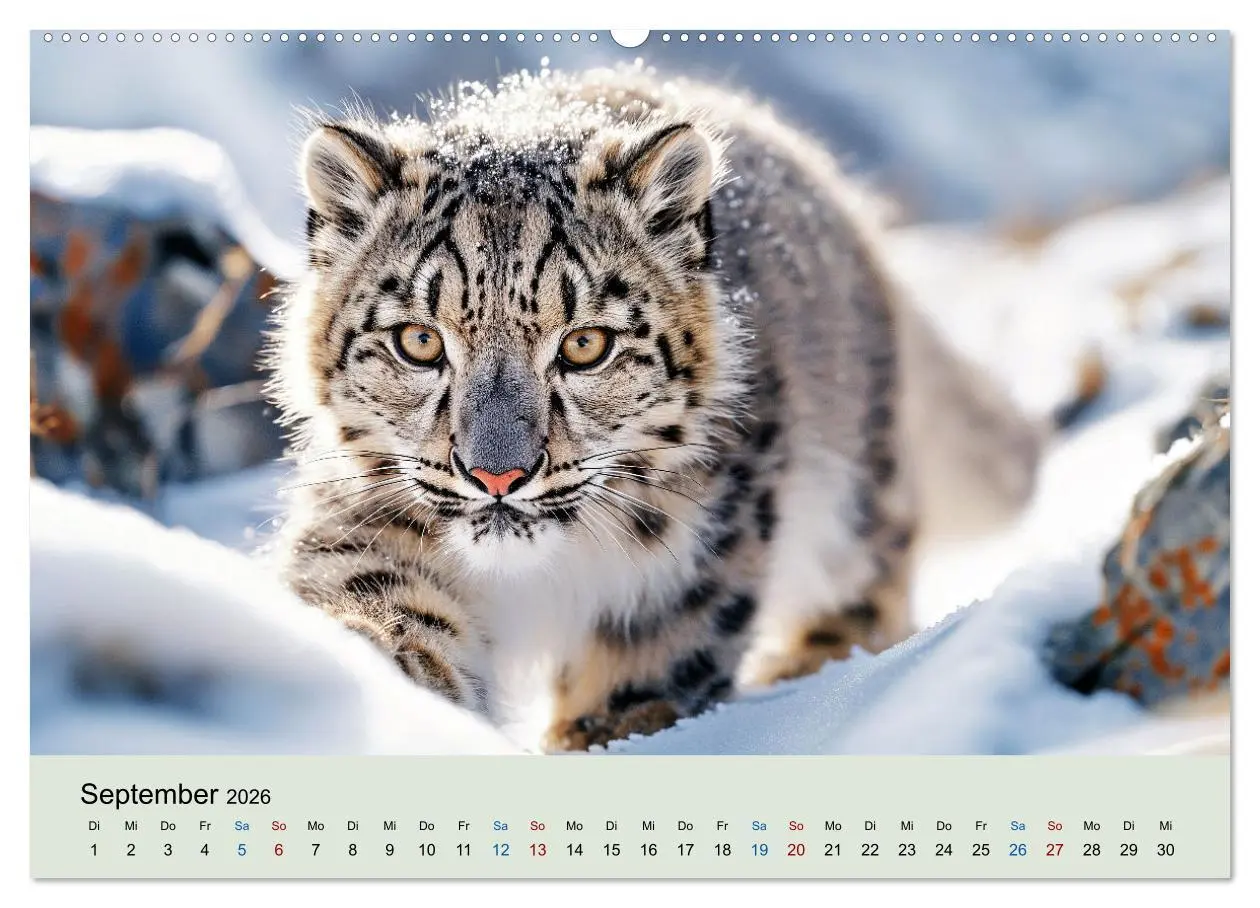 Bild: 9783457247938 | Tierkinder in Eis und Schnee (hochwertiger Premium Wandkalender...