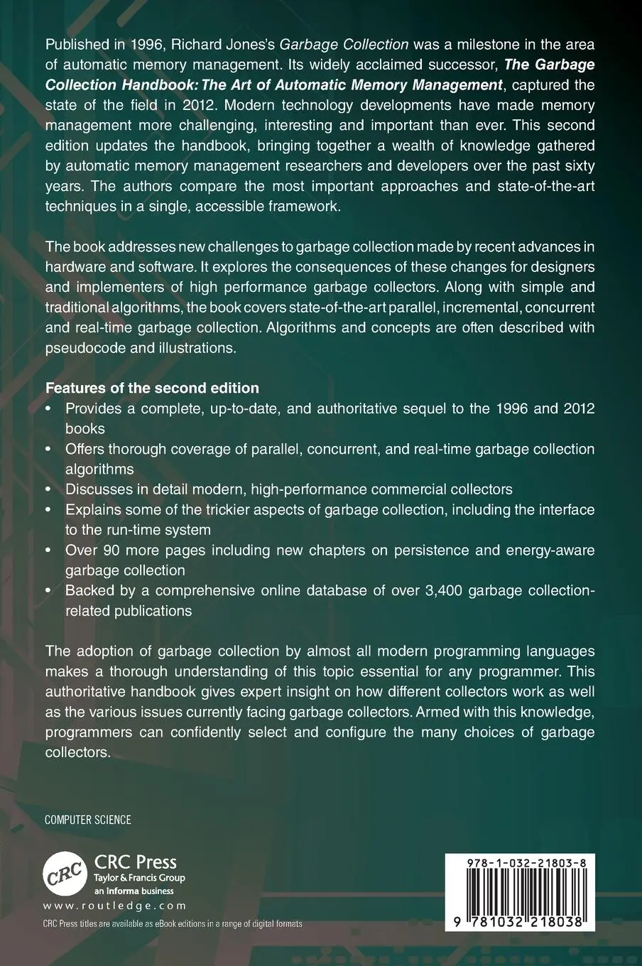 Rückseite: 9781032218038 | The Garbage Collection Handbook | Richard Jones (u. a.) | Buch | 2023
