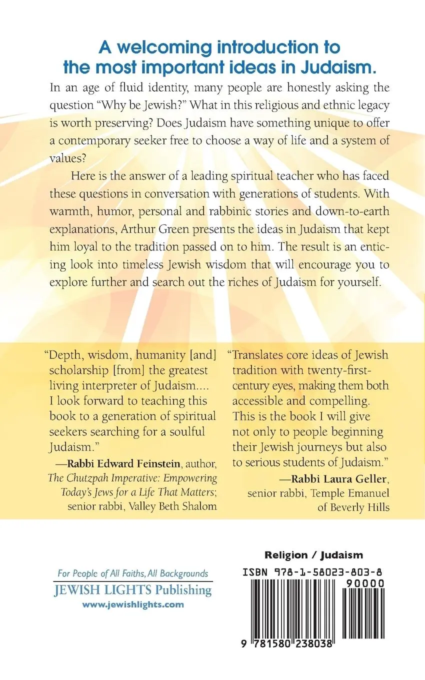 Rückseite: 9781580238038 | Judaism's Ten Best Ideas | A Brief Guide for Seekers | Arthur Green