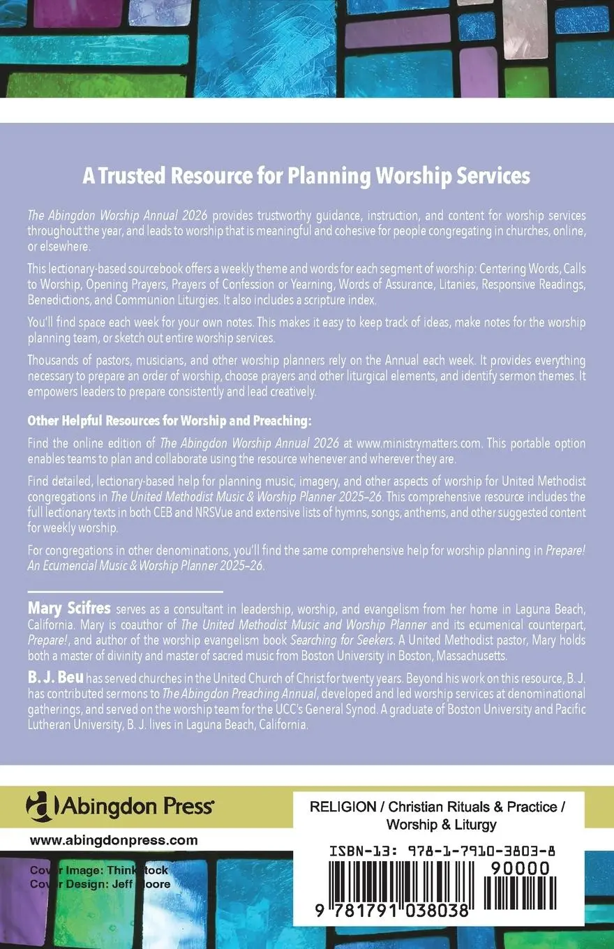 Rückseite: 9781791038038 | Abingdon Worship Annual 2026 | Mary Scifres (u. a.) | Taschenbuch