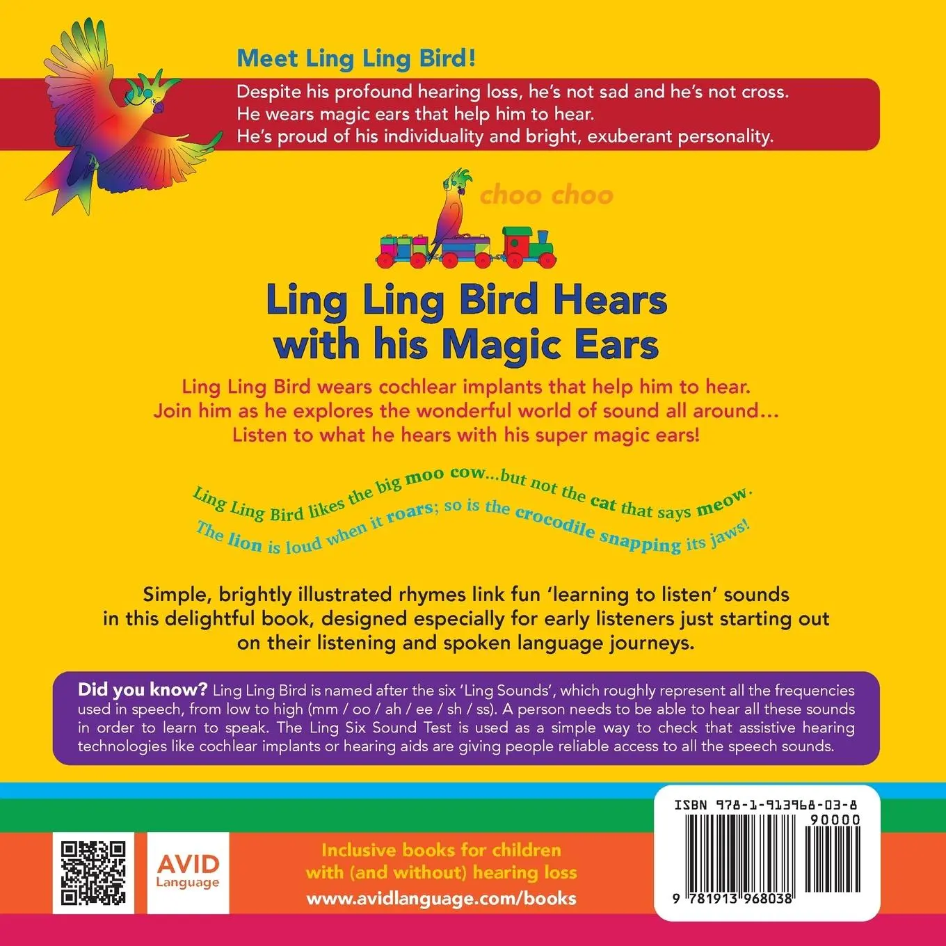 Rückseite: 9781913968038 | Ling Ling Bird Hears with his Magic Ears | Tanya Saunders | Buch