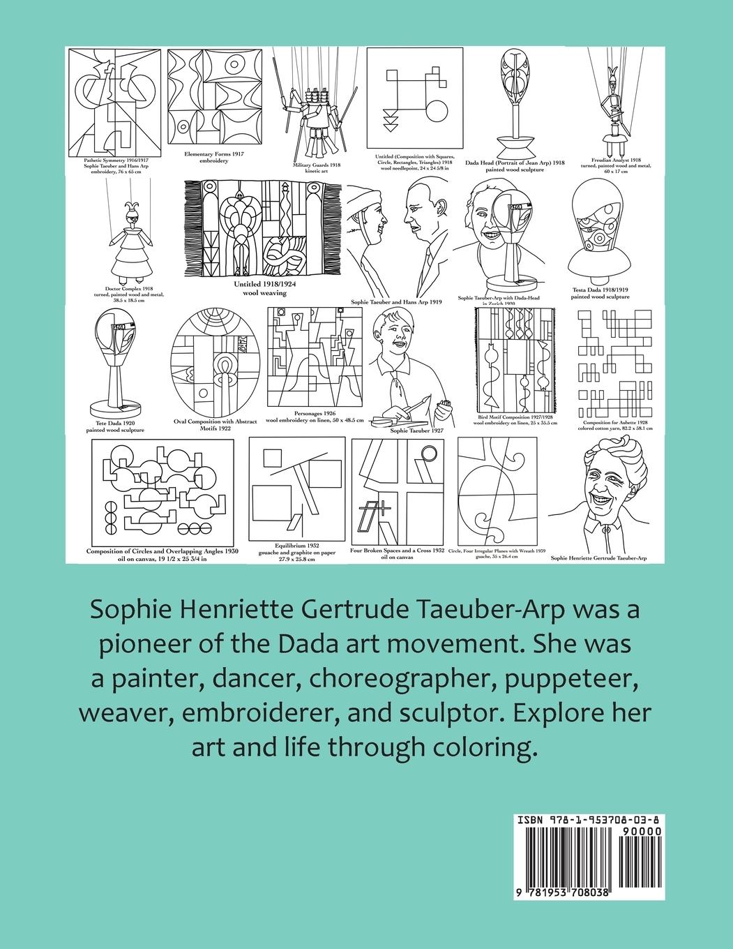 Rückseite: 9781953708038 | Sophie Taeuber-Arp Coloring Book | Taschenbuch | Englisch | 2020