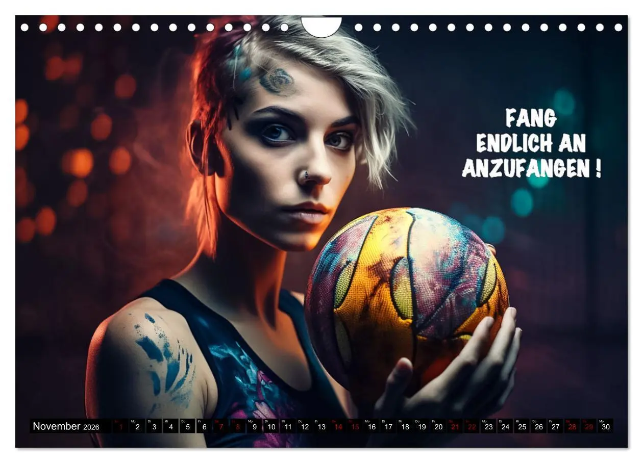 Bild: 9783457378038 | Motivation und Handball (Wandkalender 2026 DIN A4 quer), CALVENDO...