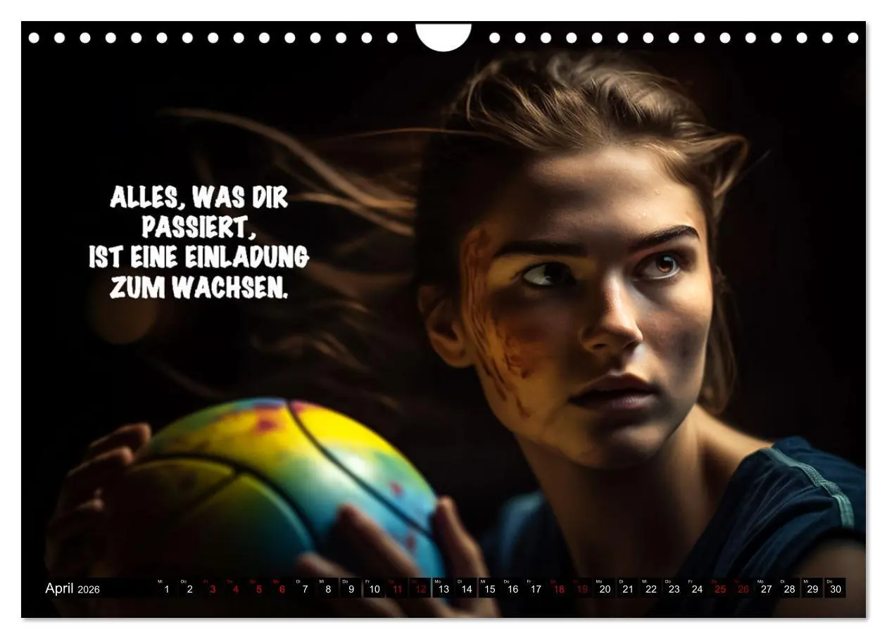 Bild: 9783457378038 | Motivation und Handball (Wandkalender 2026 DIN A4 quer), CALVENDO...