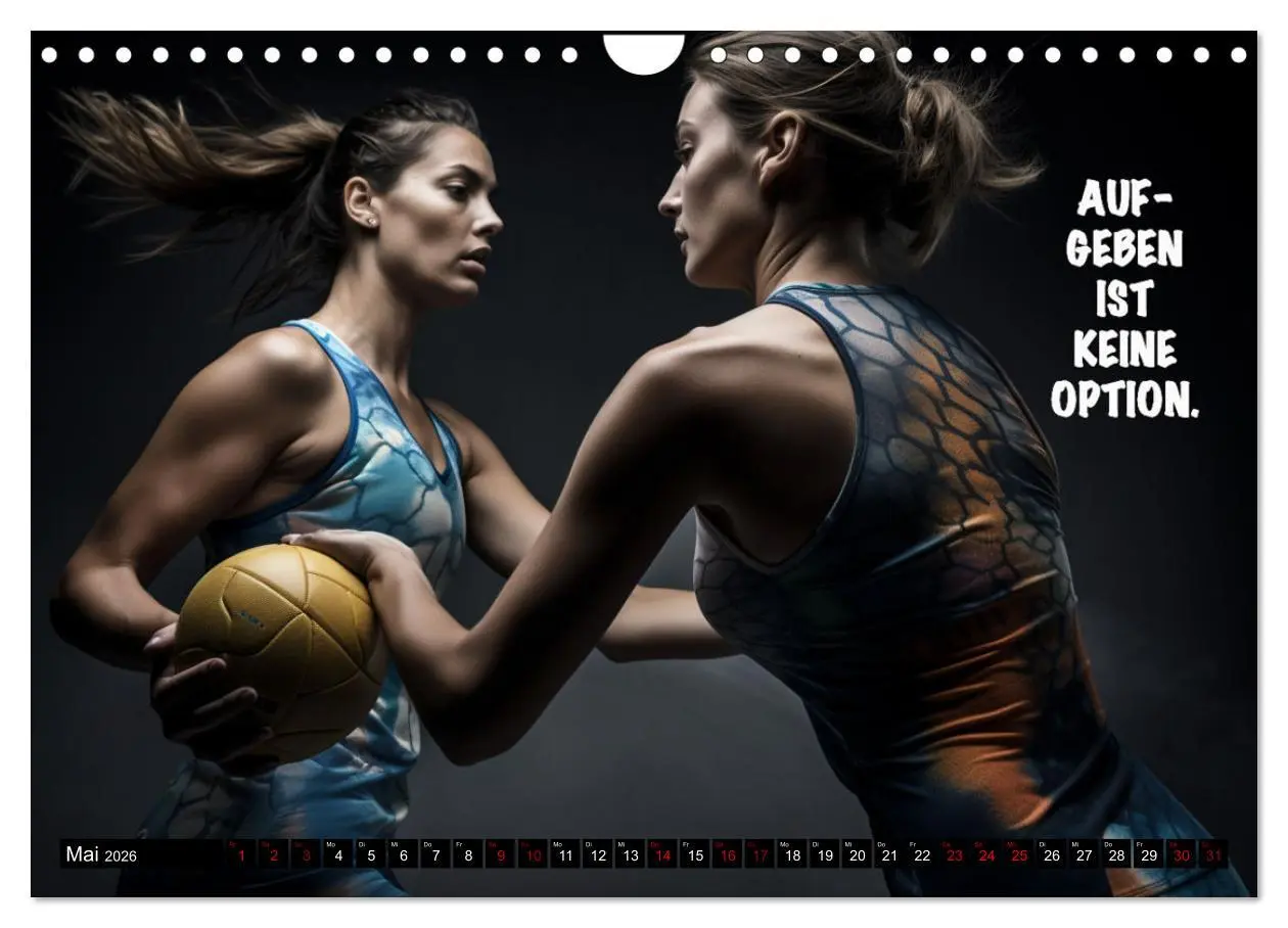 Bild: 9783457378038 | Motivation und Handball (Wandkalender 2026 DIN A4 quer), CALVENDO...