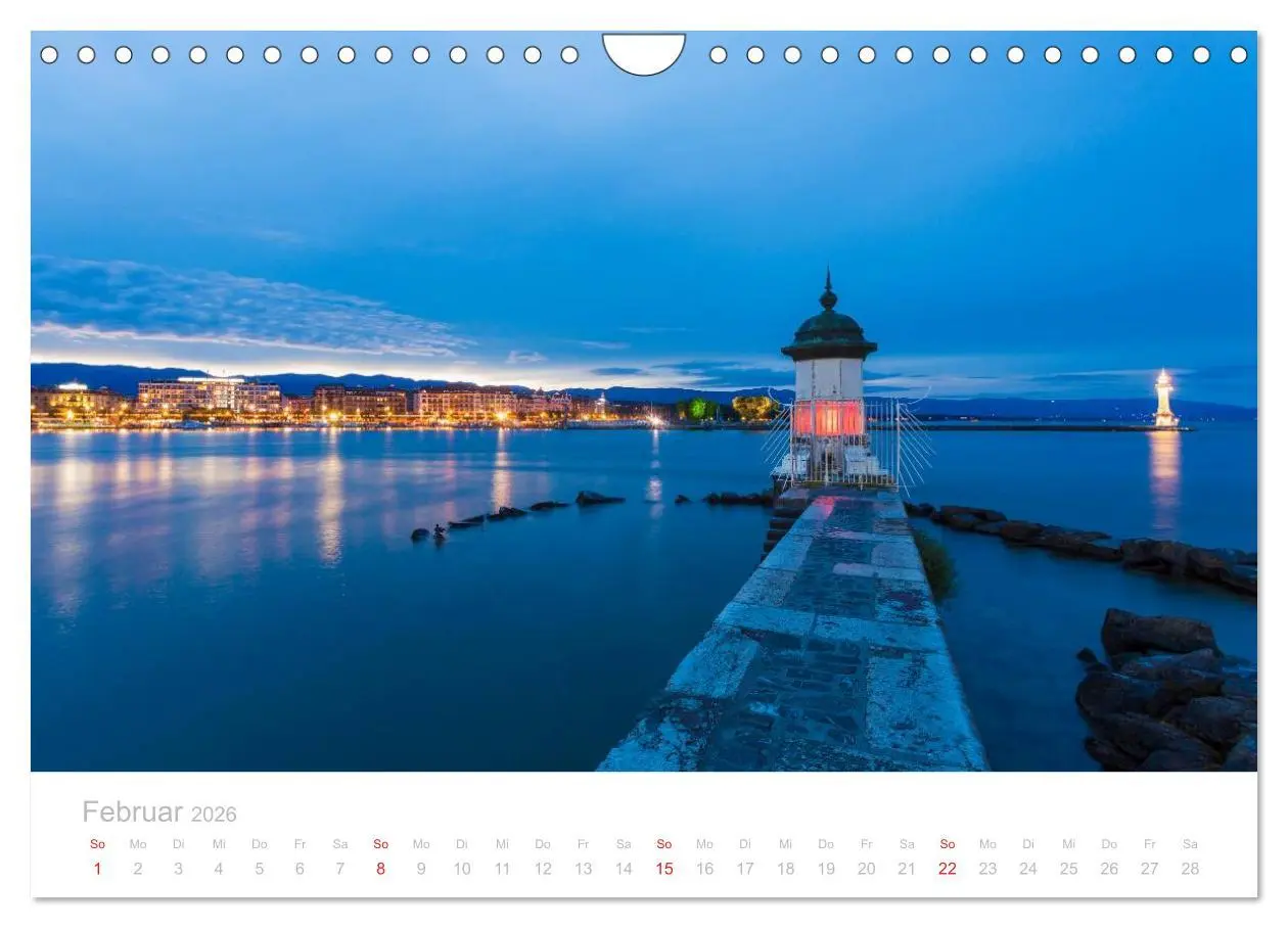 Bild: 9783516088038 | GENFER SEE Das Schweizer Ufer (Wandkalender 2026 DIN A4 quer),...