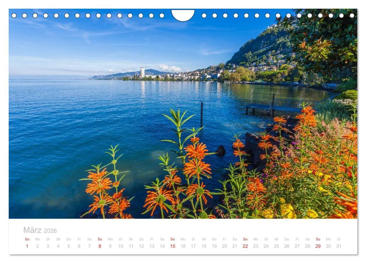Bild: 9783516088038 | GENFER SEE Das Schweizer Ufer (Wandkalender 2026 DIN A4 quer),...