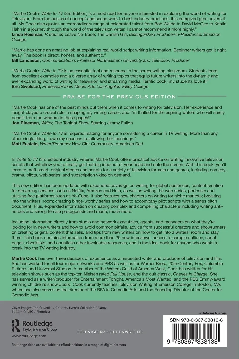 Rückseite: 9780367338138 | Write to TV | Out of Your Head and onto the Screen | Martie Cook